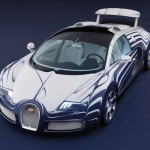 Bugatti Veyron in Fine Porcelain