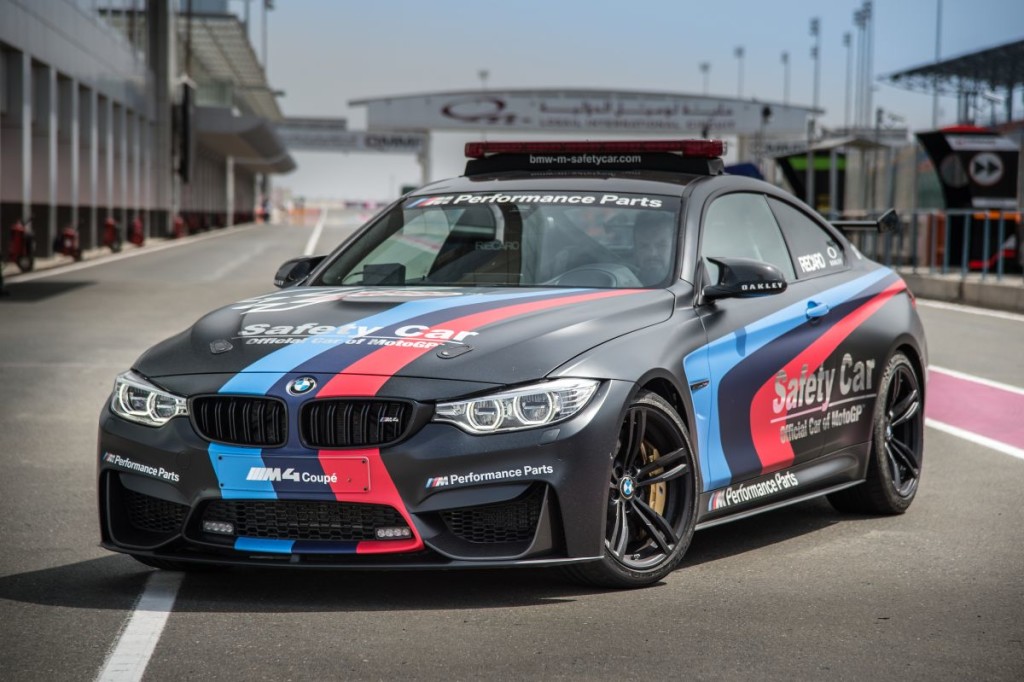 BMW M “Official Car of MotoGP™”, BMW M4 Safety Car with Water Injection, Losail, Qatar © BMW 2015